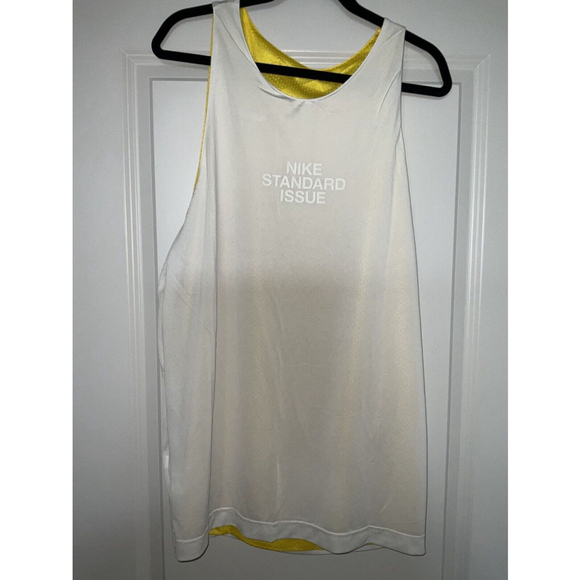 Nike Standard Issue Reversible Basketball Jersey DQ5731-735 Yellow White Large - Picture 9 of 11